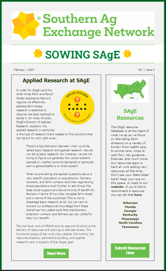 Sowing SAgE Feb 1